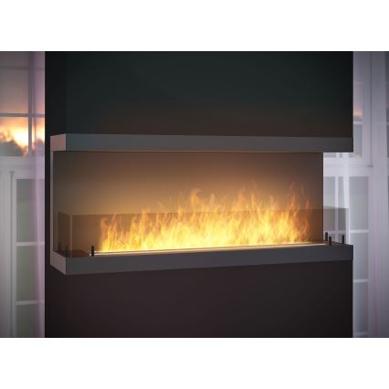 InFire - Ugradbeni BIO kamin 120x50 cm 5kW crna