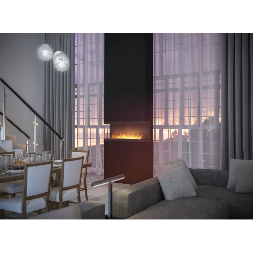 InFire - Ugradbeni BIO kamin 120x50 cm 5kW crna