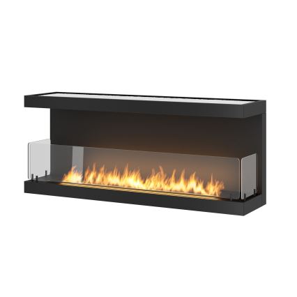 InFire - Ugradbeni BIO kamin 120x50 cm 5kW crna