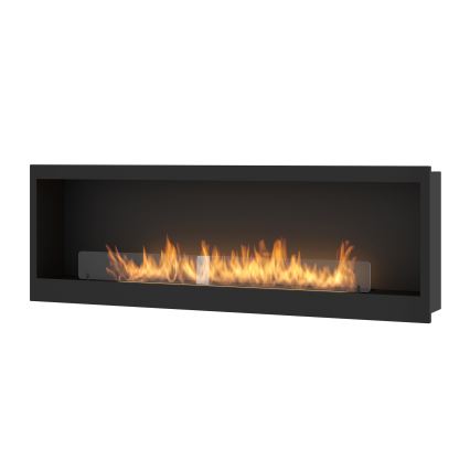 InFire - Ugradbeni BIO kamin 150x50 cm 4,2kW crna