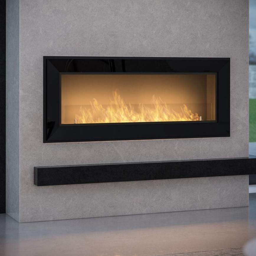 InFire - Ugradbeni BIO kamin 49x120 cm 3kW crna