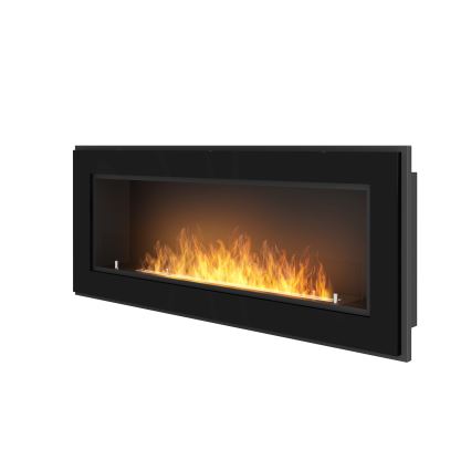 InFire - Ugradbeni BIO kamin 49x120 cm 3kW crna