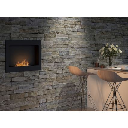 InFire - Ugradbeni BIO kamin 49x60 cm 3kW crna