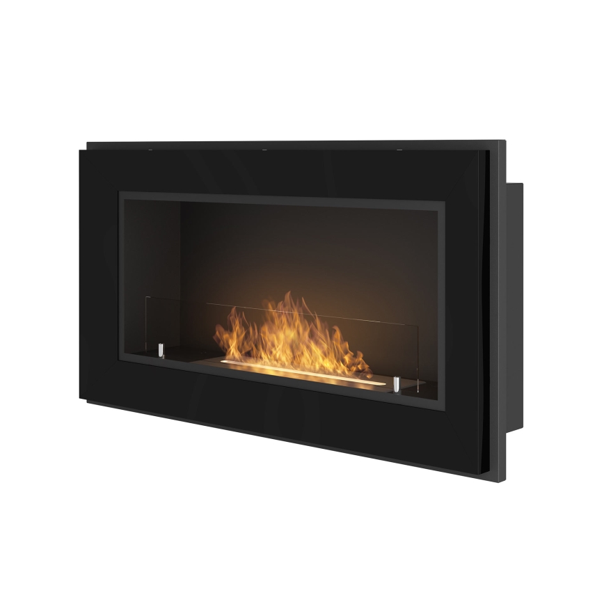 InFire - Ugradbeni BIO kamin 49x90 cm 3kW crna