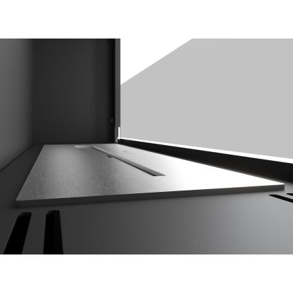 InFire - Ugradbeni BIO kamin 49x90 cm 3kW crna