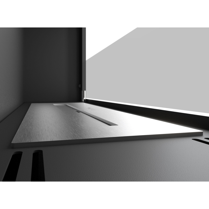 InFire - Ugradbeni BIO kamin 49x90 cm 3kW crna