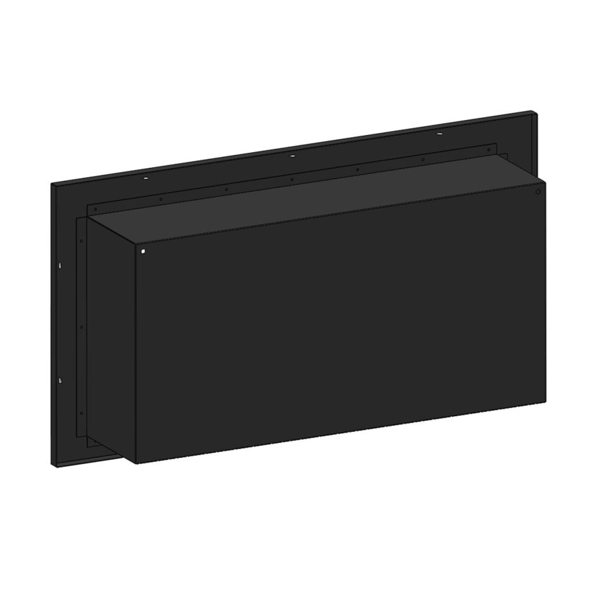 InFire - Ugradbeni BIO kamin 49x90 cm 3kW crna