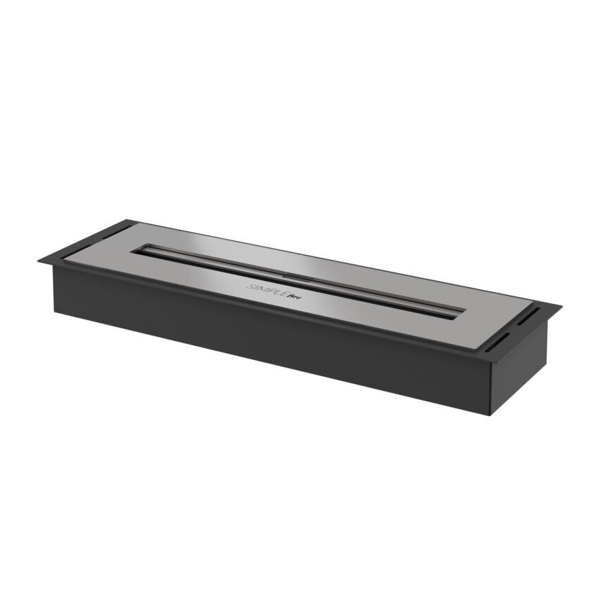 InFire - Ugradbeni BIO kamin 5,5x50 cm 3kW crna