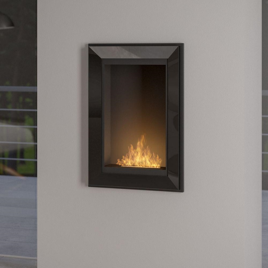 InFire - Ugradbeni BIO kamin 79x55 cm 3kW crna