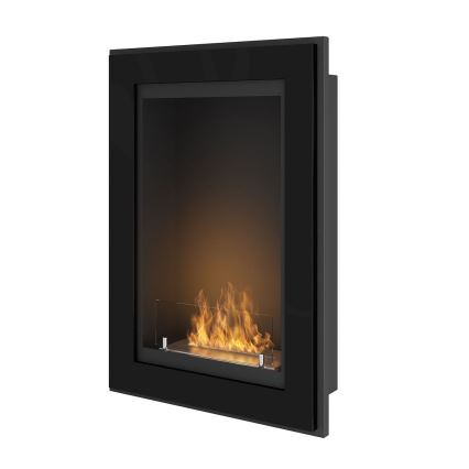 InFire - Ugradbeni BIO kamin 79x55 cm 3kW crna