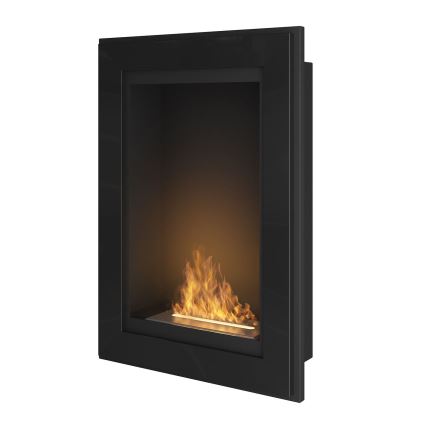 InFire - Ugradbeni BIO kamin 79x55 cm 3kW crna