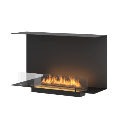 InFire - Ugradbeni BIO kamin 80x45 cm 3kW crna