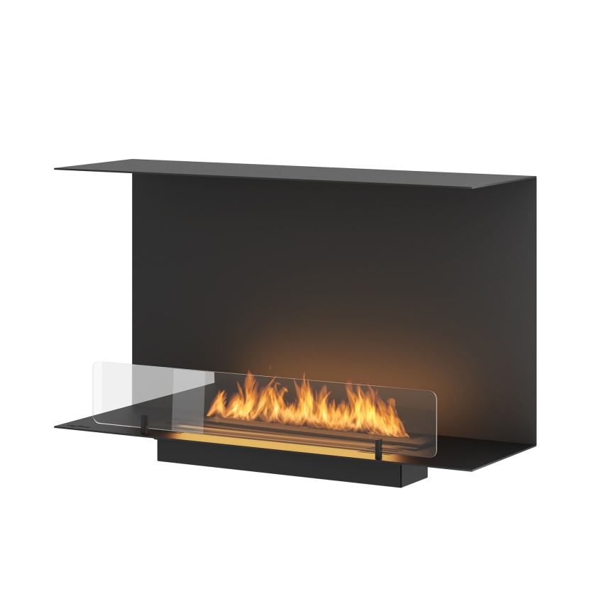 InFire - Ugradbeni BIO kamin 80x45 cm 3kW crna