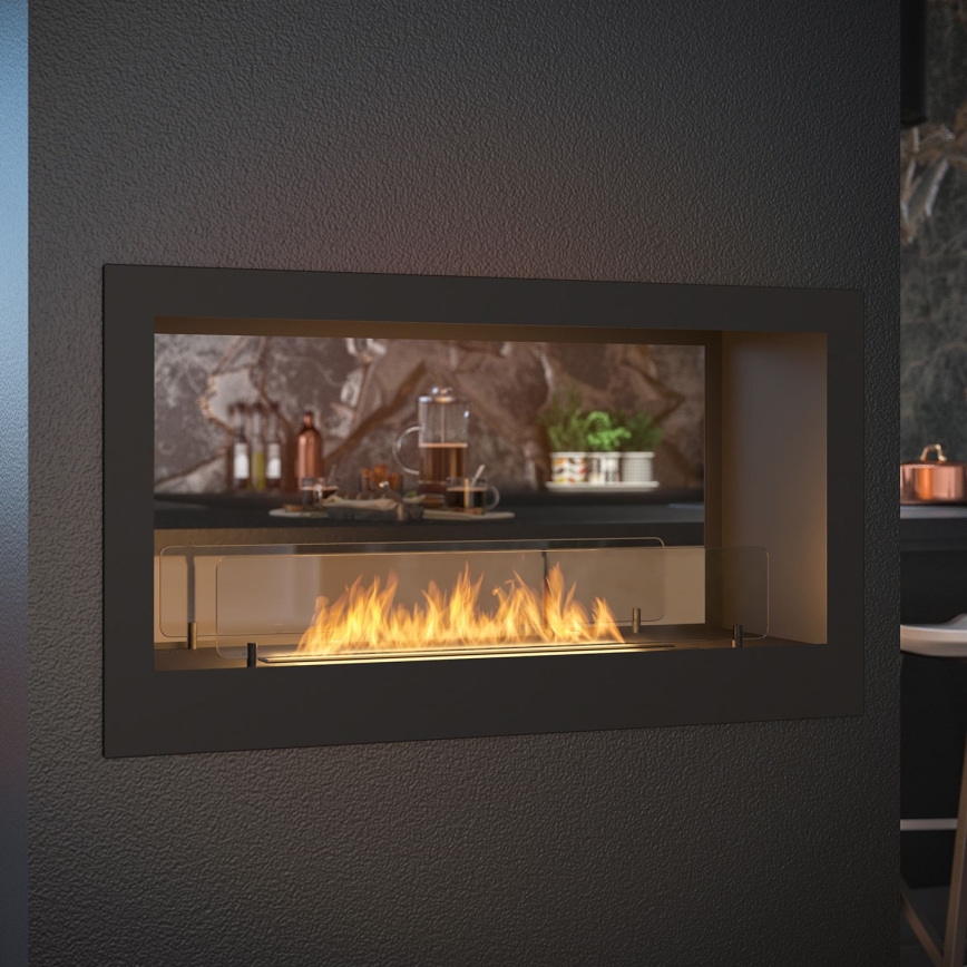 InFire - Ugradbeni BIO kamin 90x50 cm 3kW dvostrani