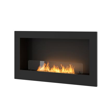 InFire - Ugradbeni BIO kamin 90x50 cm 3kW crna