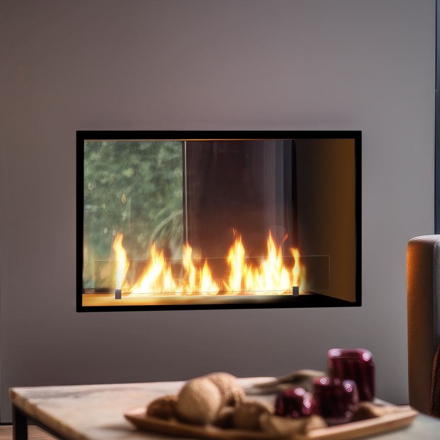 InFire - Ugrađeni BIO kamin 48,5x83,5 cm 3,5kW crna