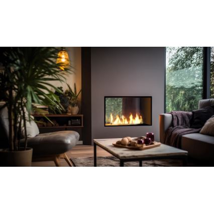 InFire - Ugrađeni BIO kamin 48,5x83,5 cm 3,5kW crna