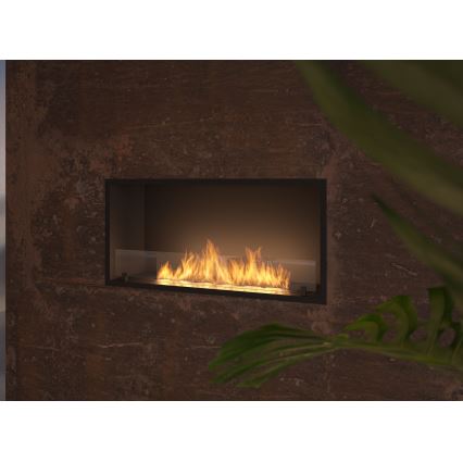 InFire - Ugrađeni BIO kamin 49,4x104,4 cm 6kW crna