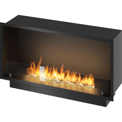 InFire - Ugrađeni BIO kamin 49,4x104,4 cm 6kW crna