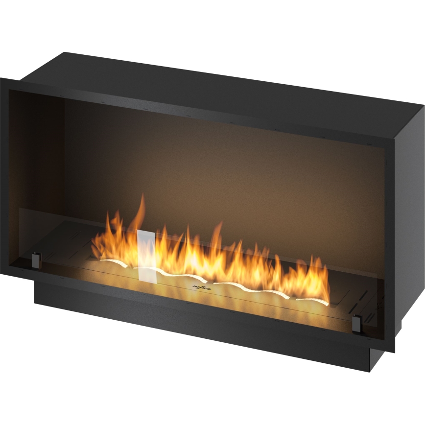 InFire - Ugrađeni BIO kamin 49,4x104,4 cm 6kW crna