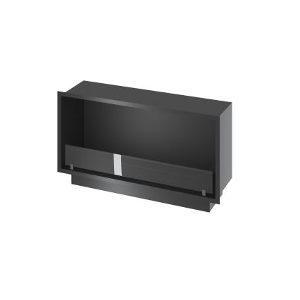 InFire - Ugrađeni BIO kamin 49,4x104,4 cm 6kW crna