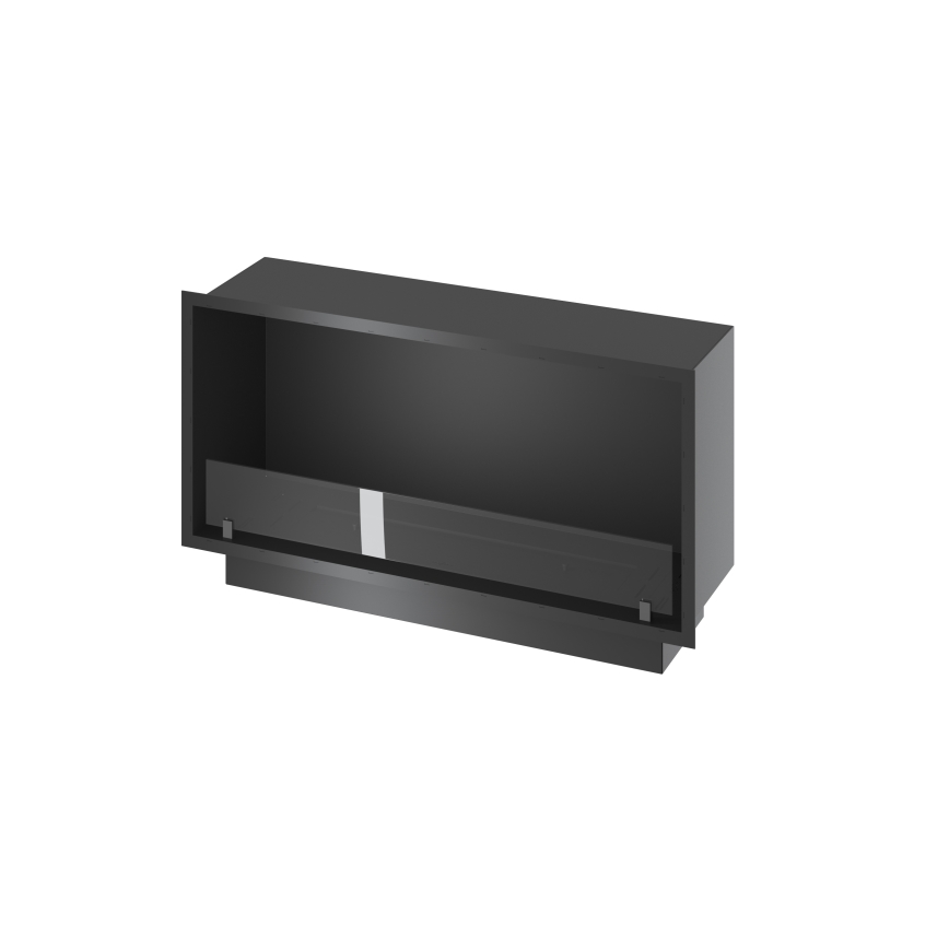 InFire - Ugrađeni BIO kamin 49,4x104,4 cm 6kW crna