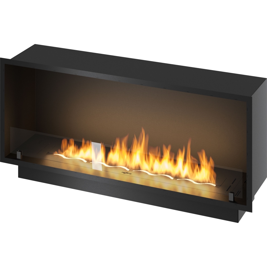 InFire - Ugrađeni BIO kamin 49,4x124,4 cm 6kW crna