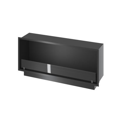 InFire - Ugrađeni BIO kamin 49,4x124,4 cm 6kW crna