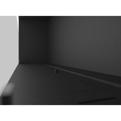InFire - Ugrađeni BIO kamin 49,4x124,4 cm 6kW crna