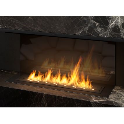 InFire - Ugrađeni BIO kamin 7,5x100 cm 6kW crna