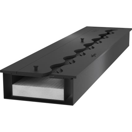 InFire - Ugrađeni BIO kamin 7,5x100 cm 6kW crna