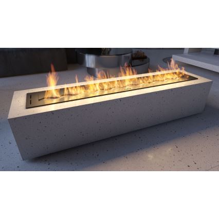 InFire - Ugrađeni BIO kamin 7,5x120 cm 7kW crna