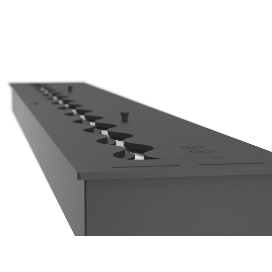 InFire - Ugrađeni BIO kamin 7,5x120 cm 7kW crna