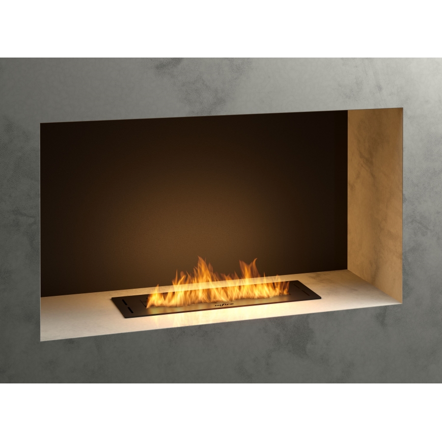 InFire - Ugrađeni BIO kamin 7,5x50 cm 3,5kW crna