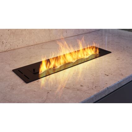 InFire - Ugrađeni BIO kamin 7,5x60 cm 3,5kW crna