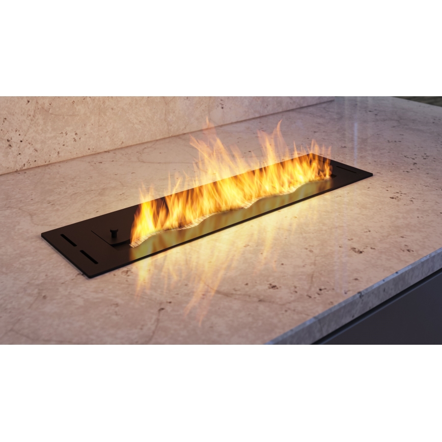 InFire - Ugrađeni BIO kamin 7,5x60 cm 3,5kW crna