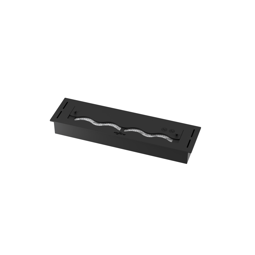 InFire - Ugrađeni BIO kamin 7,5x60 cm 3,5kW crna
