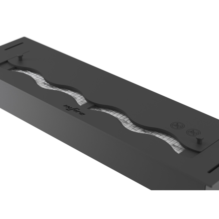 InFire - Ugrađeni BIO kamin 7,5x60 cm 3,5kW crna