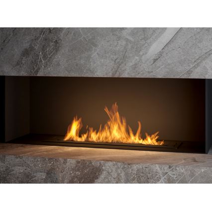 InFire - Ugrađeni BIO kamin 7,5x80 cm 6kW crna