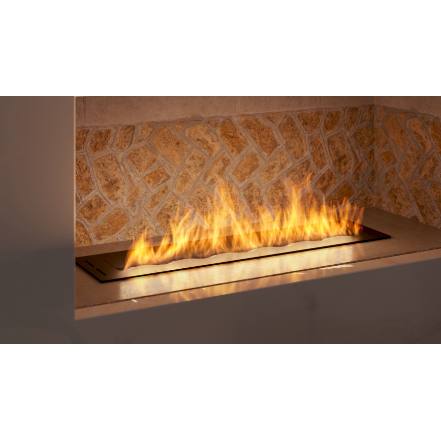 InFire - Ugrađeni BIO kamin 7,5x80 cm 6kW crna