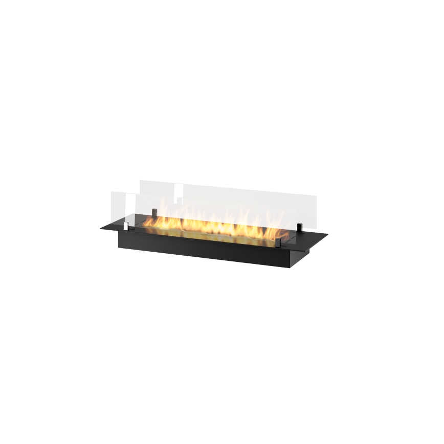 InFire - Ugrađeni BIO kamin 8,5x100 cm 6kW crna