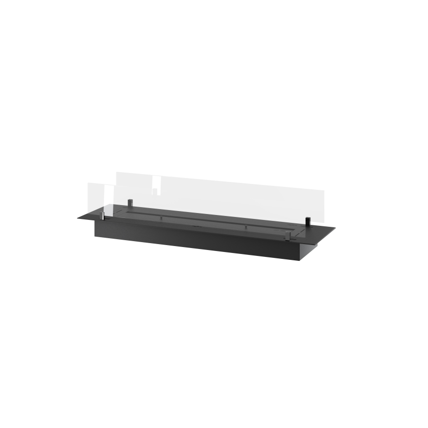 InFire - Ugrađeni BIO kamin 8,5x120 cm 6kW crna