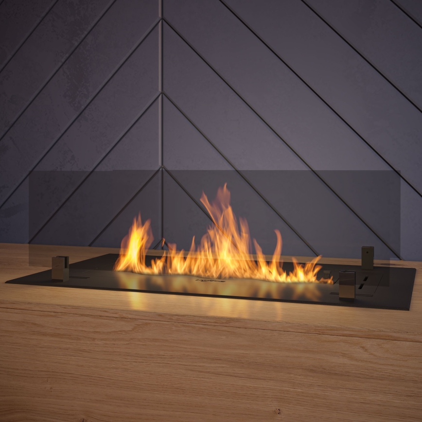 InFire - Ugrađeni BIO kamin 8,5x60 cm 3,5kW crna