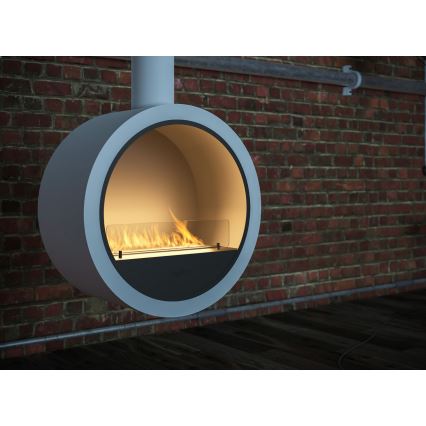 InFire - Viseći BIO kamin pr. 70 cm 3kW bijela
