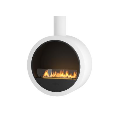 InFire - Viseći BIO kamin pr. 70 cm 3kW bijela