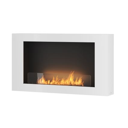 InFire - Zidni BIO kamin 100x56 cm 3kW bijela