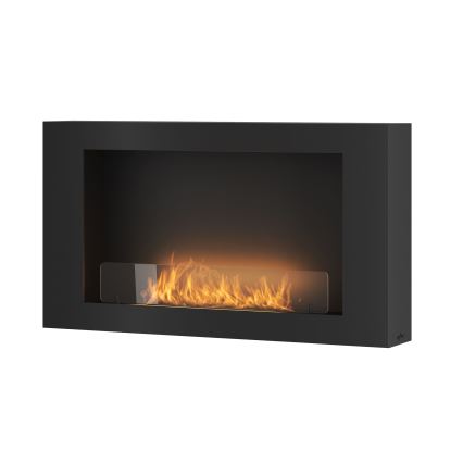 InFire - Zidni BIO kamin 100x56 cm 3kW crna