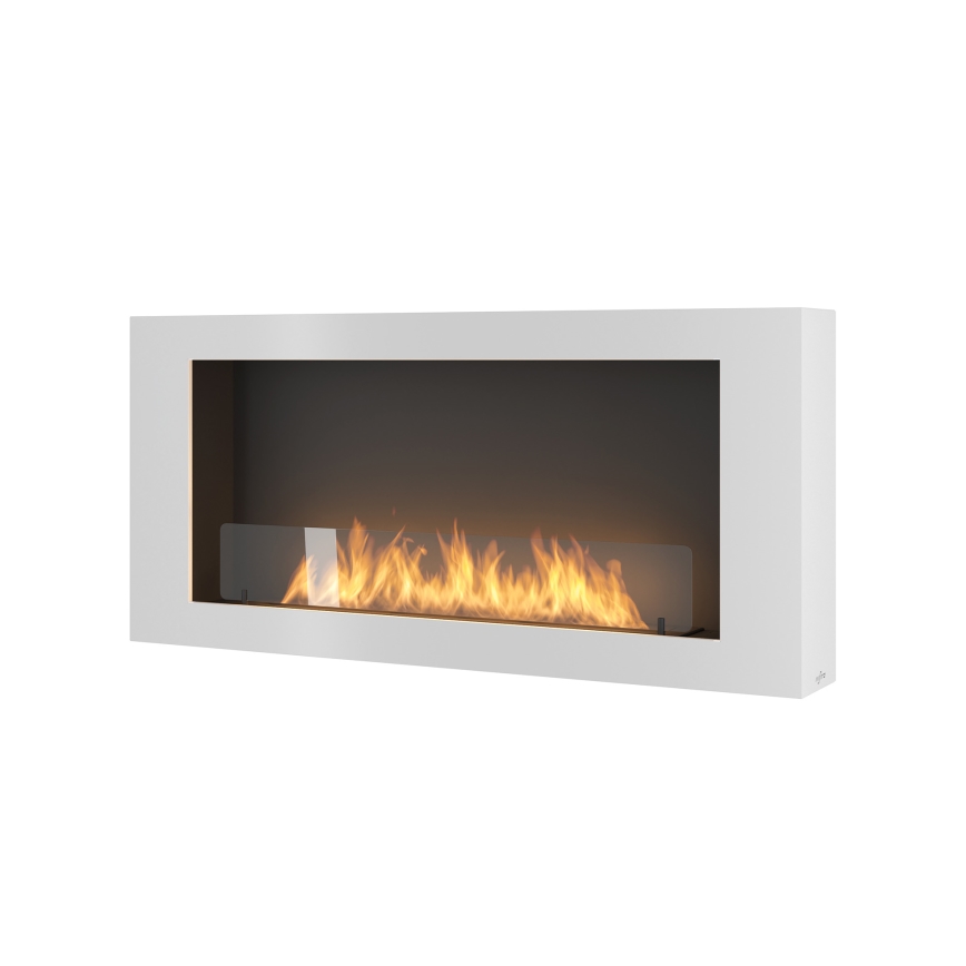 InFire - Zidni BIO kamin 120x56 cm 3kW bijela