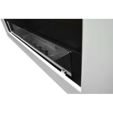 InFire - Zidni BIO kamin 120x56 cm 3kW bijela