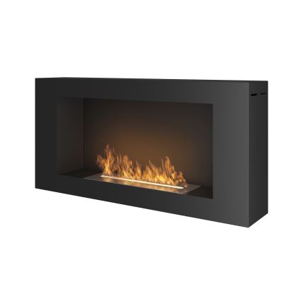 InFire - Zidni BIO kamin 44x91 cm 3kW crna